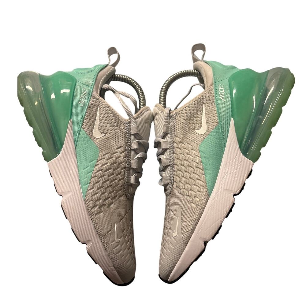 Nike Air Max 270 GS 'Platinum Emerald' Youth 6Y Sneaker Shoes 943346 002 White